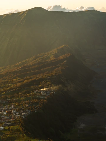 火山口的清晨